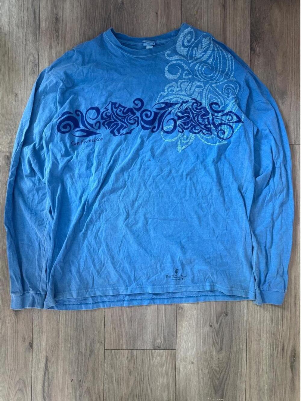 Crazy Ahi blue long sleeve